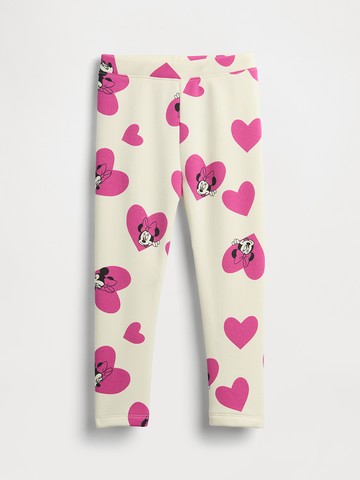 女幼童裝 Gap x Disney迪士尼聯名 鬆緊棉褲-象牙白