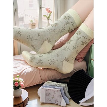 雅致逸足防裂襪子冬季厚棉足跟型防止腳后跟干皺裂滋潤足跟開裂口