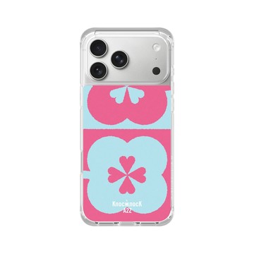 iPhone 17 Pro Max ClearX (MagSafe 兼容) 晶透白 - Knock Knock A2Z - 陰和陽和花和愛心