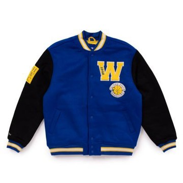 M&N TEAM LEGACY VARSITY JACKET 棒球外套 勇士隊 -OJBF5521-GSWYYPPPRYBK