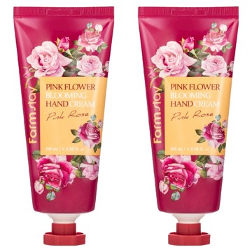 Farm stay 植物莊園 花的綻放護手霜  粉紅玫瑰香  100ml  2條