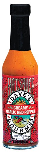 Dave's Gourmet Hotsauce Creamy Garlic Red Pepper 8 oz