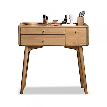 源氏木語貝賽斯白蠟木原木色0.8M化妝桌 Y154D01 (H014366523)