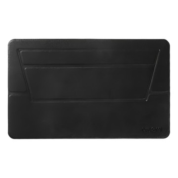 ergomi Flat 如影隨形一片式輕薄隨身筆電支架 185x300x2mm 仿皮革/橡膠/磁鐵材質  1個  夜空黑