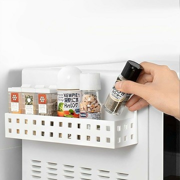 【U-like】日式多用途磁吸壁掛收納盒 磁吸置物盒 冰箱側掛收納盒 磁鐵收納盒 調料置放盒 洗衣機/微波爐適用 收納盒 置物盒 冰箱收納 廚房 分類 整理