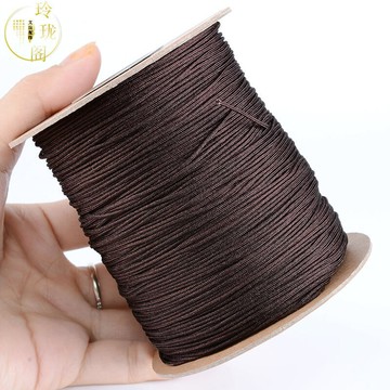 【快速出貨】臺灣無彈力褆棉線玉線 diy手工編織耐磨文玩手串線 佛珠線繩子