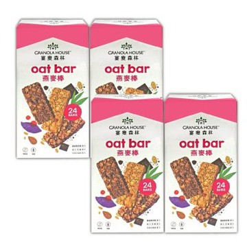 宴麥森林 綜合纖脆燕麥棒x4盒(32公克 X 24條)