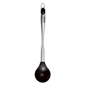 STONELINE 不鏽鋼柄尼龍杓  1個  30.5cm  銀色 + 黑色
