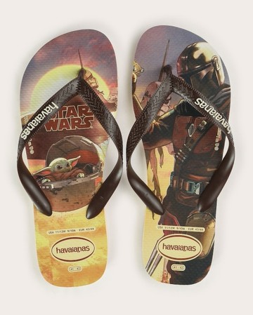 havaianas 哈瓦士 巴西人字拖 男款 Star wars 星際大戰 尤達 涼鞋 拖鞋 夾腳拖 海灘鞋【南風百貨】