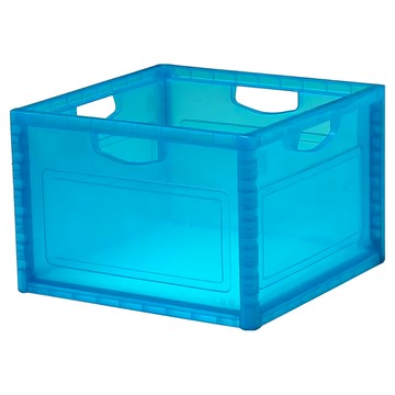 livinbox 巧拚收納箱 KD-2638 藍色 27.7L PP材質  380 x 380 x 260mm  1個