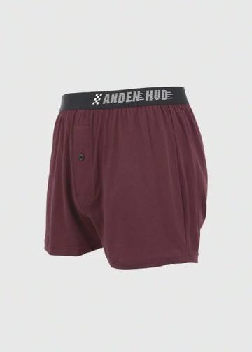 男款_Extreme Speed．純棉寬鬆四角內褲(朗姆紅-速度AH)