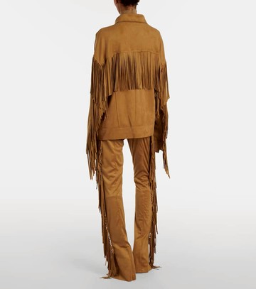 Norma Kamali Fringed slim pants