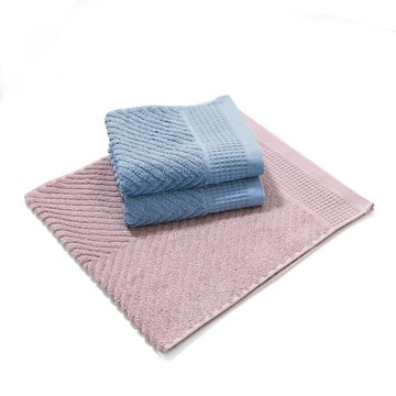MORINO 【南紡購物中心】 (超值4條組)MIT美國棉立體斜紋極柔毛巾_35*75cm