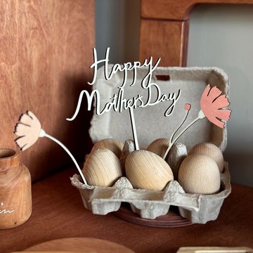 -小青山- Happy Mother's day 三件組合裝飾插牌