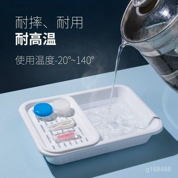 💥嚴選好物💥隱形眼 角膜塑形鏡衝洗盤RGP收納盒水盆硬性眼鏡片清洗工具OK鏡護理託盤 WBQU