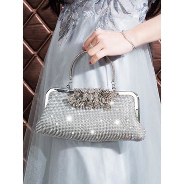 名媛時尚晚宴手拿包氣質小包女婚禮配旗袍媽媽手提包婚宴水鉆手包