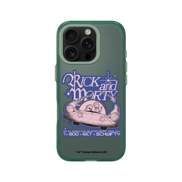 iPhone 16 Pro JellyTint 憂墨綠 - 瑞克和莫蒂 Rick and Morty - 瑞克和莫蒂-太空船熱線