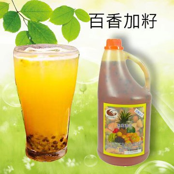 百香加籽濃縮汁-- 百香果顆粒醬調味糖漿 (2.5kg/罐) 效期2026/05【良鎂吧檯原物料商】