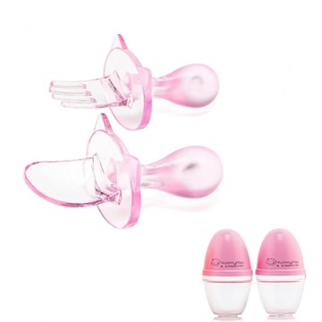 yummymia 韓國 - 專利握筆式湯叉組-公主粉