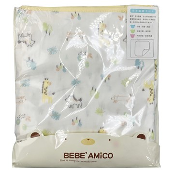BEBE' AMiCO 負離子紗布大浴巾 雙層多功能 輕薄款 90*90 CM  童話森林  1條