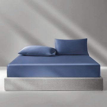 FOCA Betrise 貝翠絲 素色系列 300織紗100%純天絲薄床包組  床包 + 薄枕套  單人  石楠紫