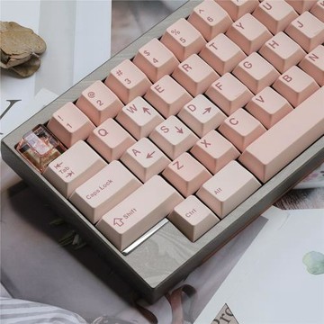 JKDK豆沙情人節PBT熱升華客制化原廠高度68 75 84 87 980送禮鍵帽