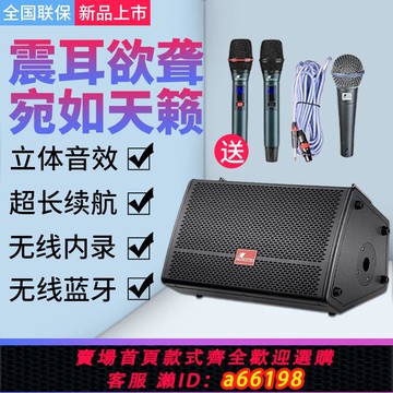 【台灣公司 可開發票】丹嘜仕大功率廣場舞戶外音響路演薩克斯吉他直播藍牙K歌樂器音箱