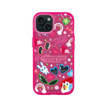 iPhone 15 Clear 粉漾桃 - The Powerpuff Girls 飛天小女警 - 甜心