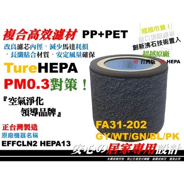 台灣版】伊萊克斯 Flow A3 空氣清淨機 FA31-202GY 202WT 202GN 202BL 濾芯 濾網 濾心