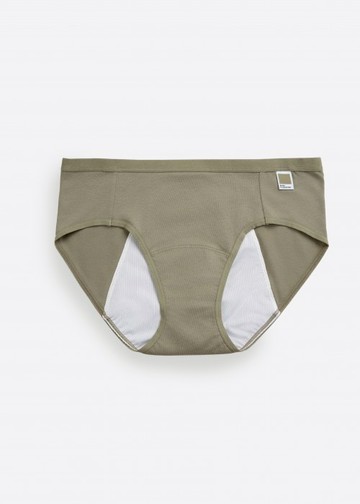 夏日花園．中腰生理褲(橄欖綠-色票織標)