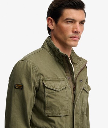 Superdry Men's Military M65 Jacket Green Size: L