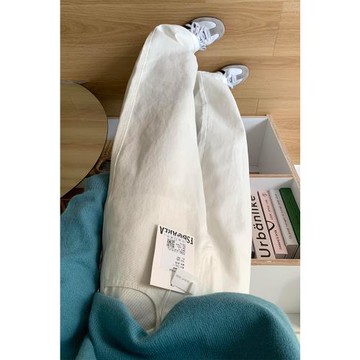白色直筒牛仔褲女春季新款加絨加厚高腰顯瘦垂感寬松闊腿拖地長褲