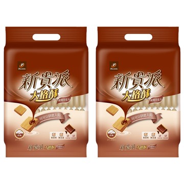 77 新貴派 大格酥 經典巧克力 可可豆研磨入餡  324g  2袋