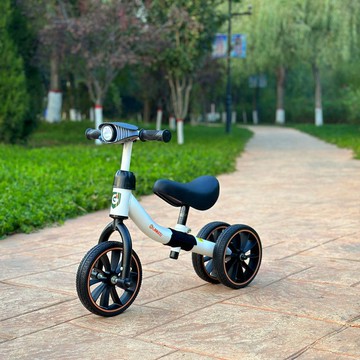 新款熱銷/免運 原真七彩兒童平衡滑行車1-3歲二合一溜溜車四輪滑步車防摔新款