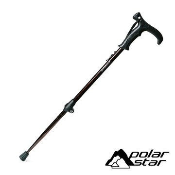 【Polar Star】鋁合金T把健行杖『咖啡』P20707 (單支販售)