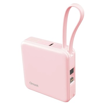 amuok 艾默克 Cube迷你雙線行動電源 5000mAh Type-C  粉色  D927