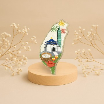 【台灣特色】臺北 | 台北 | 刺繡磁鐵 | 禮物 | 文創 | 紀念品