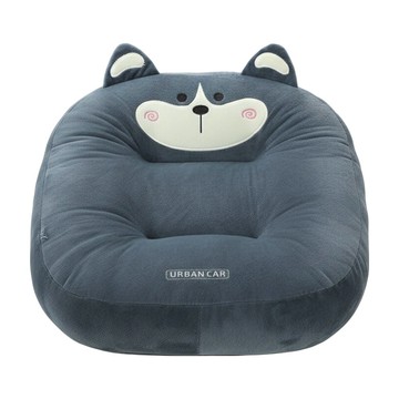 URBAN CAR 厚實增高車用坐墊  1個  哈士奇 灰色