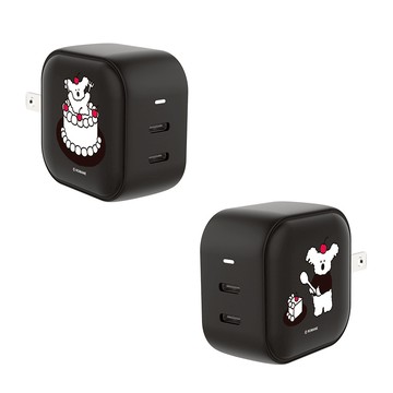 【正版授權】早午餐兄弟Little Coco櫻桃蛋糕GaN 45W Type-C雙孔充電頭