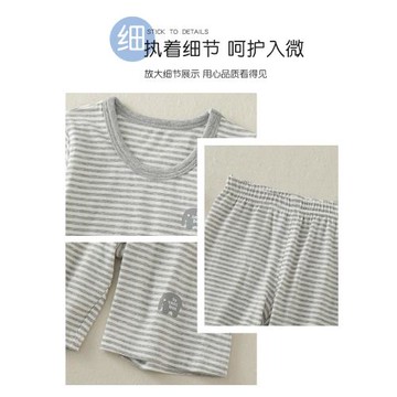 日系兒童五分褲套裝純棉圓領短袖T睡衣居家服男童夏季空調服薄款