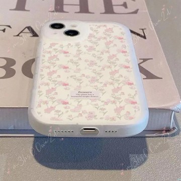 ins風粉色碎花適用於蘋果16promax/15/14/13/12/11/XR/XS/7/8P手機殼保護殼軟殼小清新