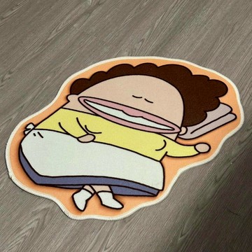 📺ins同款🌟花師奶同人二次元地墊 超可愛地毯 臥室床邊毯 客廳茶几毯 動漫周邊 房間佈置裝飾毯 水晶絨地墊