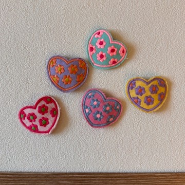 韓版髮夾 刺繡愛心髮夾 髮飾女 髮夾女 側邊夾 瀏海髮夾