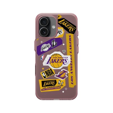 iPhone 17 Clear (相機按鈕) 晶醺玫 - NBA - 拼貼系列-洛杉磯湖人 L.A. Lakers - Collage