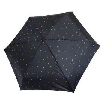 HUS漾黑甜心抗UV手開迷你口袋傘