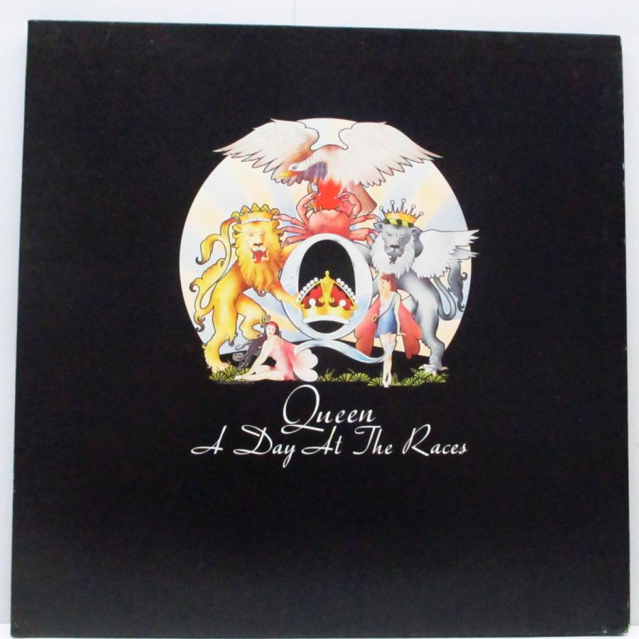 QUEEN-A Day At The Races (UK オリジナル LP ダイカットインナー マット見開ジャケ)