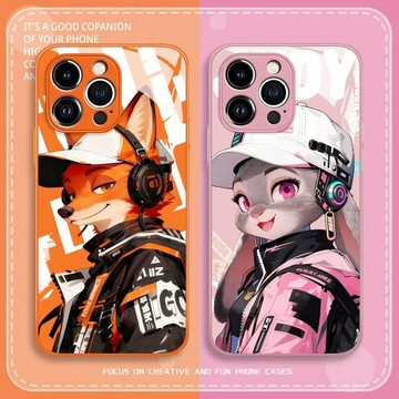 朱迪尼克小頭貼適用於蘋果18promax手機殼全包鏡頭iPhone18pro透明17防摔16矽膠動物城