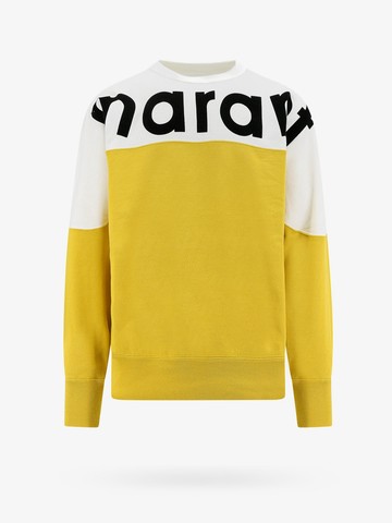 Organic cotton sweatshirt with flocked logo - MARANT - gender_Man