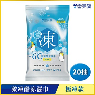 雪芙蘭激凍酷涼濕巾-極凍款20抽