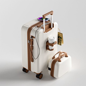 R ONE新款密碼箱多功能行李箱學生萬向輪旅行箱拉桿箱高顏值284LPS 快速寄出